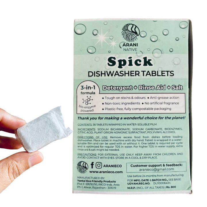 SPICK Dishwasher TABLETS pack of 36