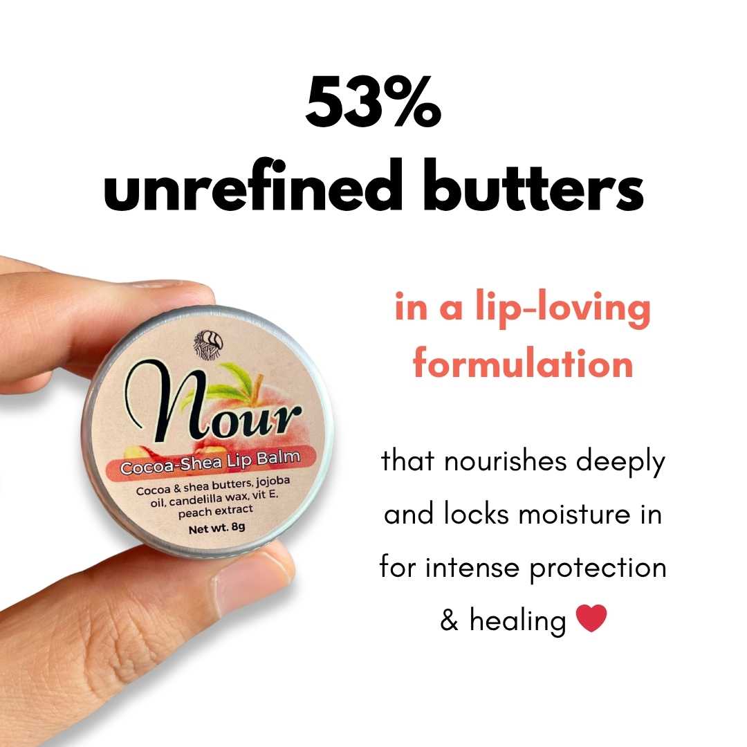 NOUR Cocoa-Shea Lip Balm 8g (untinted)