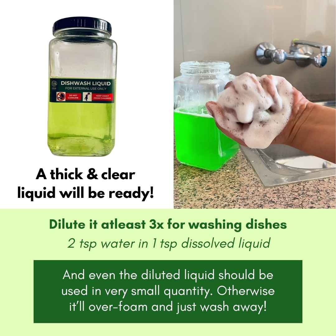 Lemon Dishwash (Grain-to-Liquid) 1.2 litre