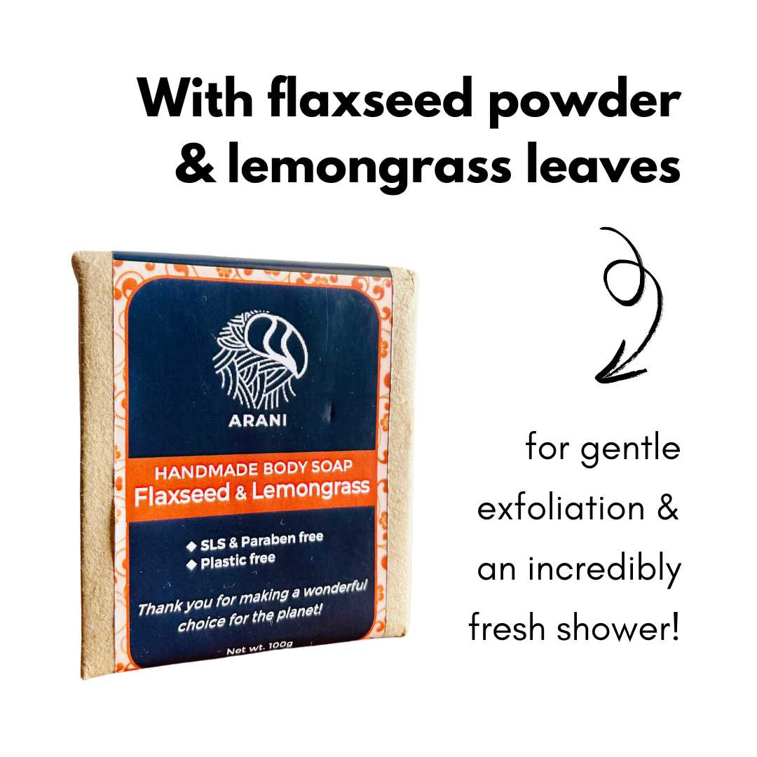 Flaxseed & Lemongrass Bathing Bar 100g