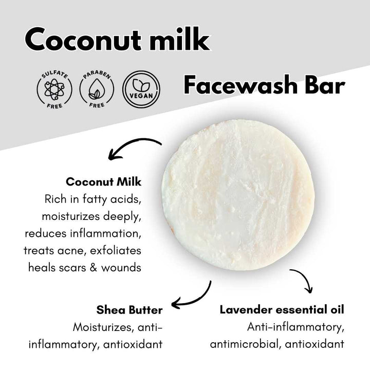 Coconut Milk Facewash Bar 100g