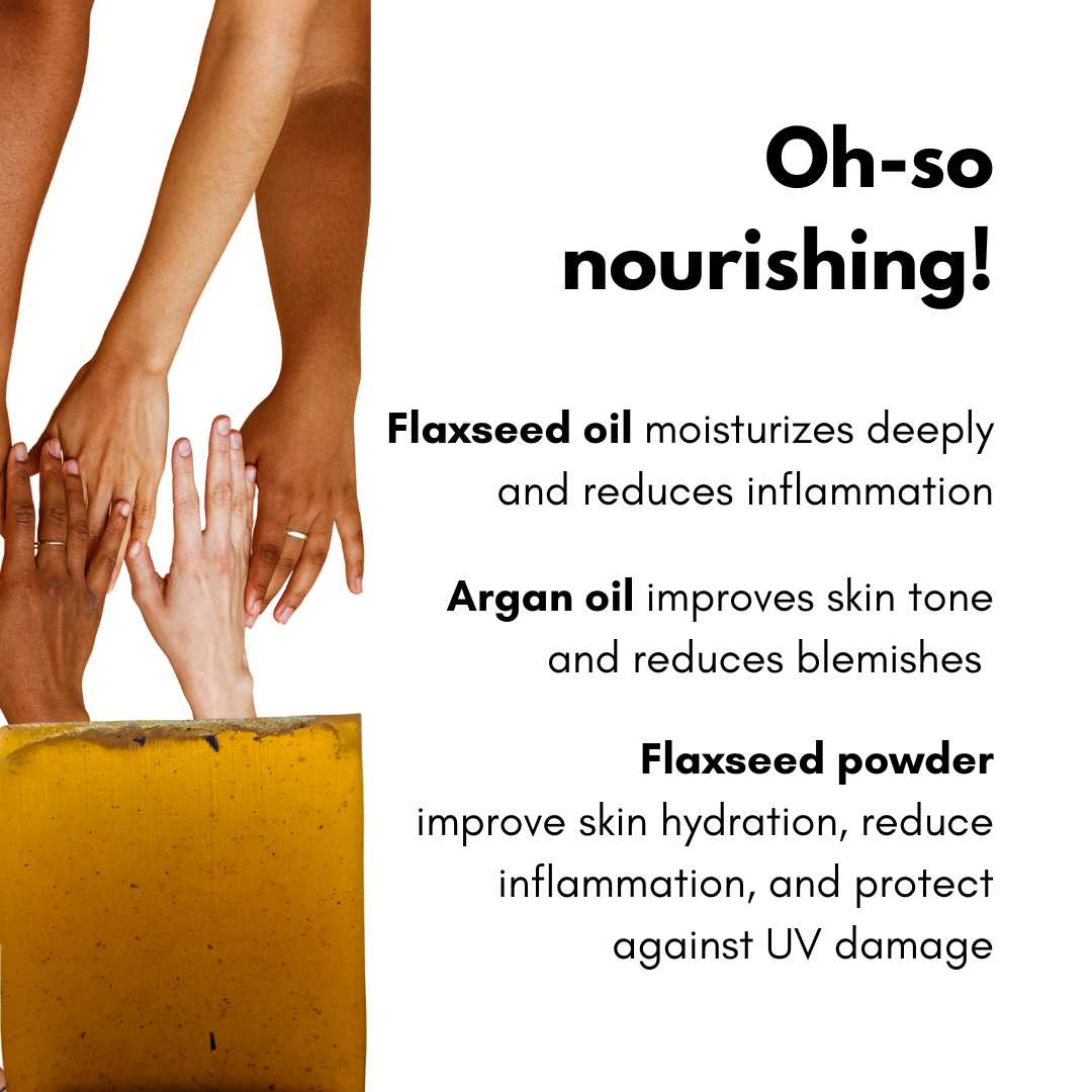 Flaxseed & Lemongrass Bathing Bar 100g