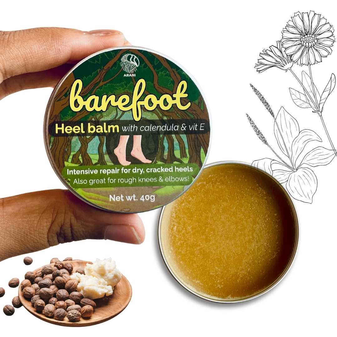 BAREFOOT Heel Repair Balm 40g Plastic Free Store – Arani Ecosteps