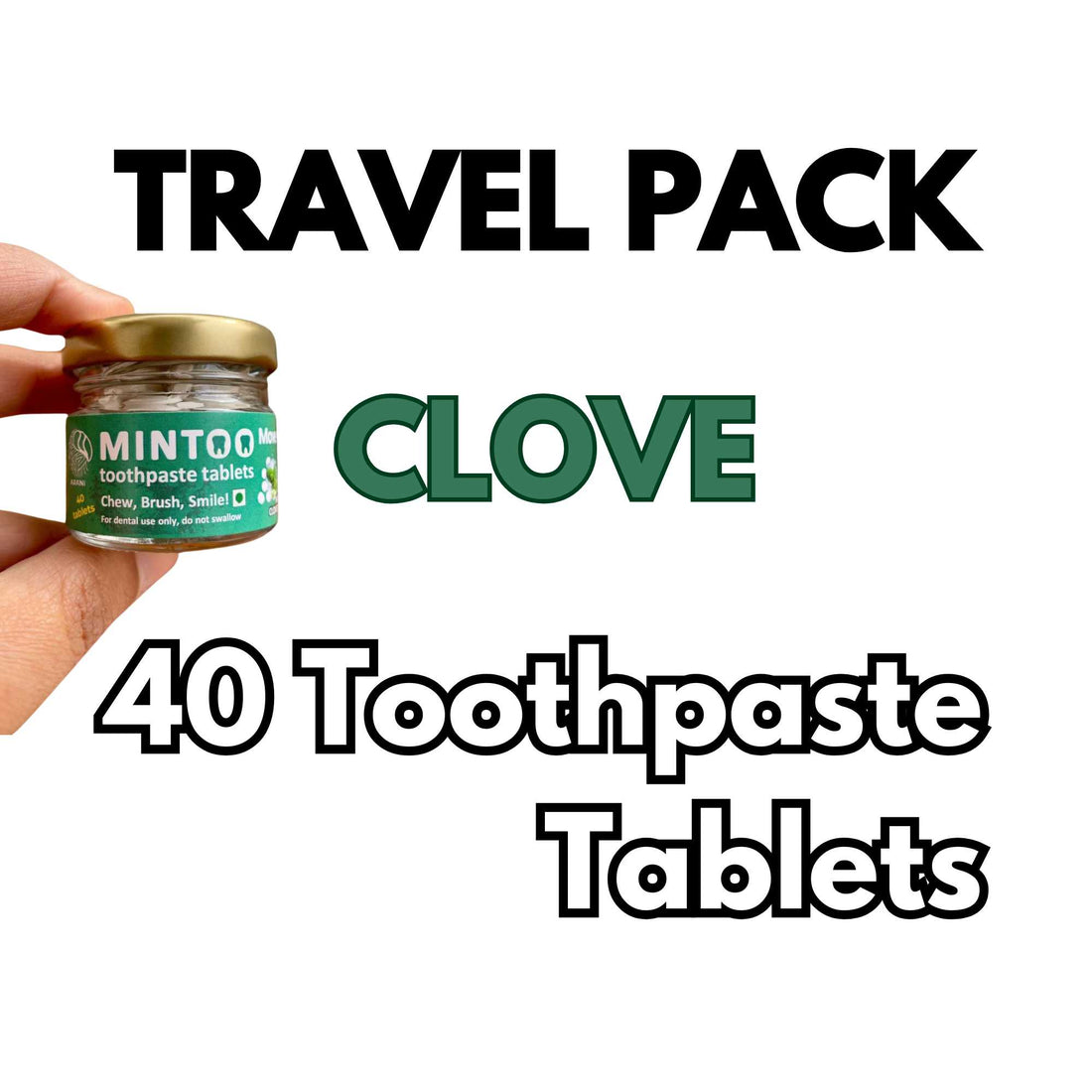 MINTOO Move - Clove (40 Toothpaste Tablets)