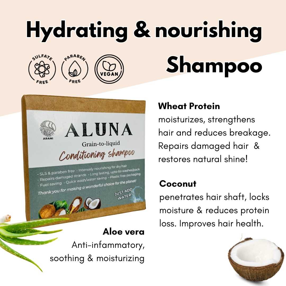 ALUNA Conditioning Shampoo Grain-to-Liquid 600ml