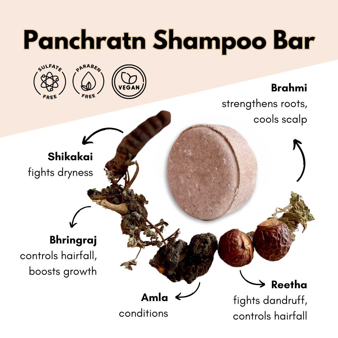 PANCHRATN Herbal Shampoo Bar 100g