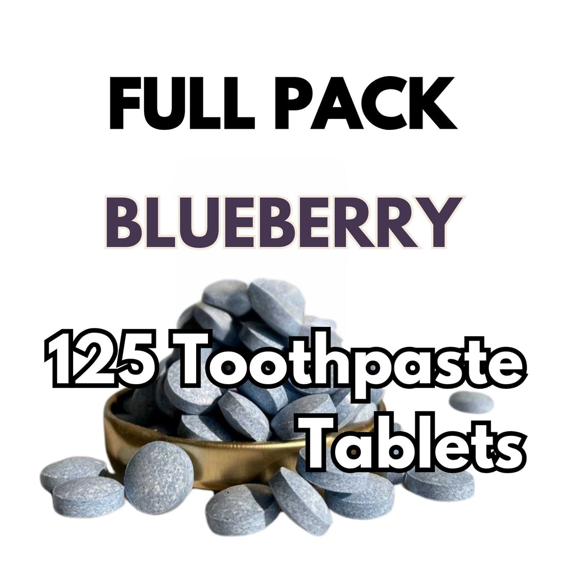 MINTOO BlueBerry (125 Toothpaste Tablets)