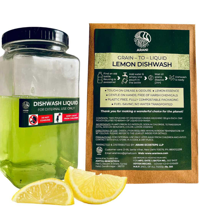 Lemon Dishwash (Grain-to-Liquid) 1.2 litre