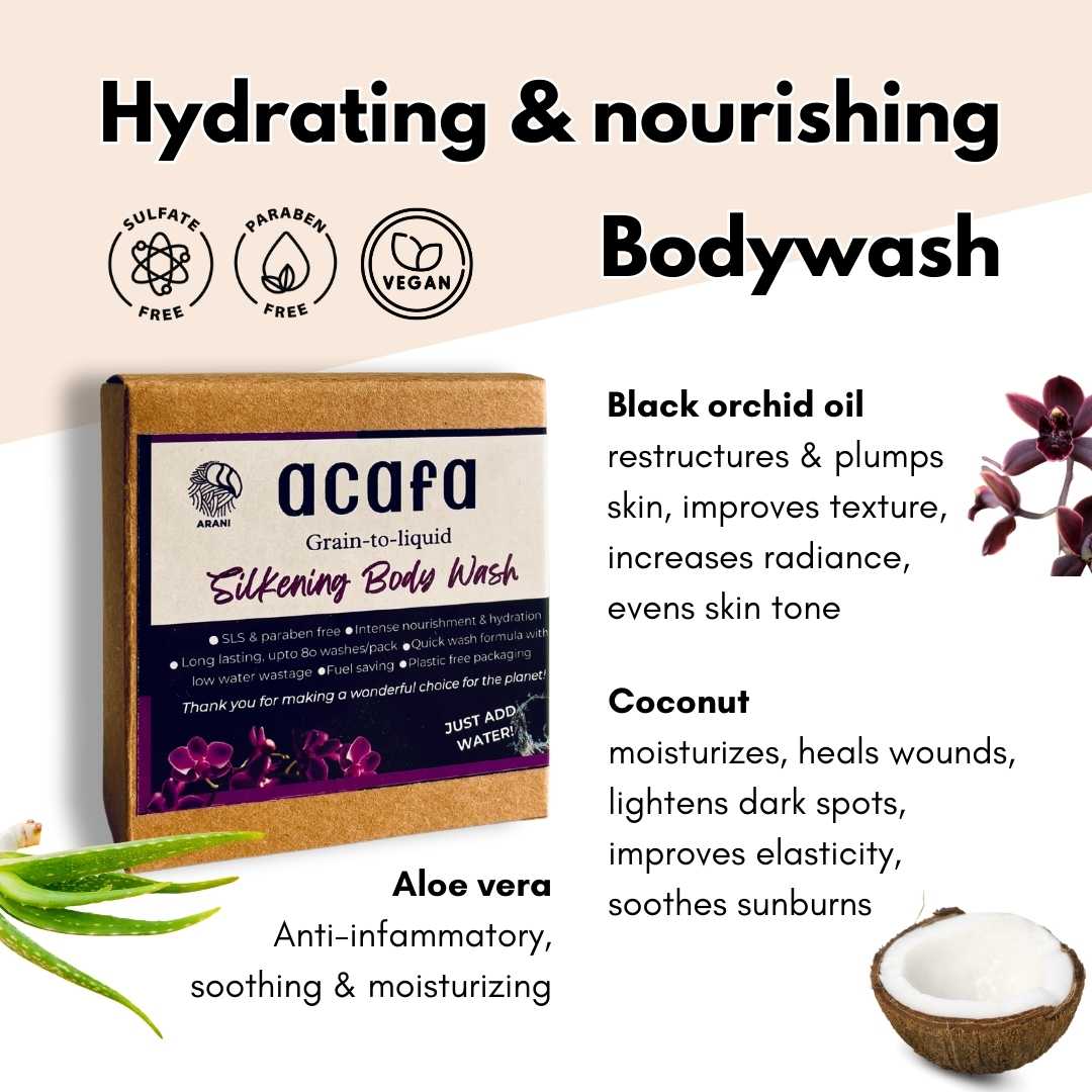 ACAFA Bodywash Grain-to-Liquid 600ml