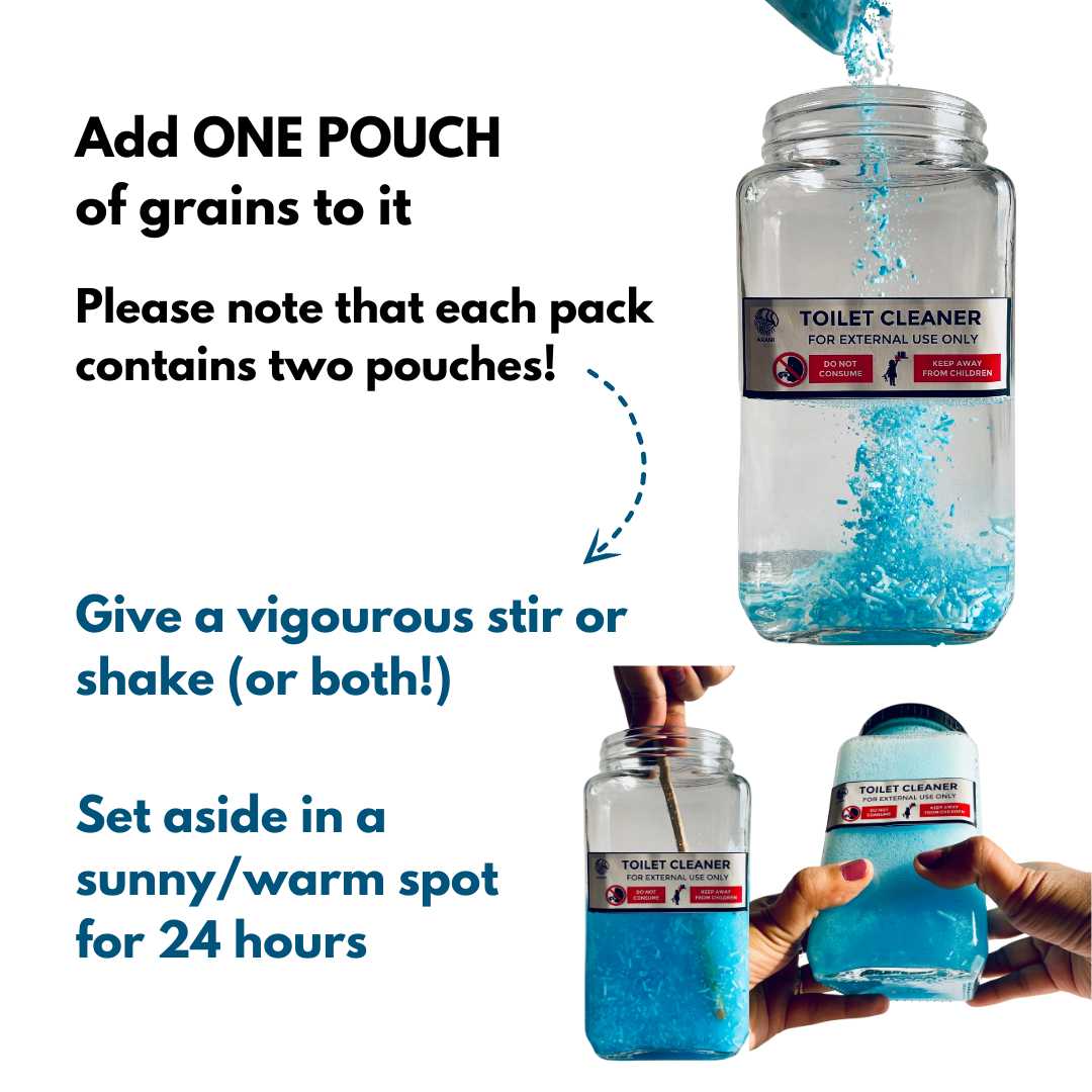 TACKLE Toilet Cleaner (Grain-to-Liquid) 1.1 litre