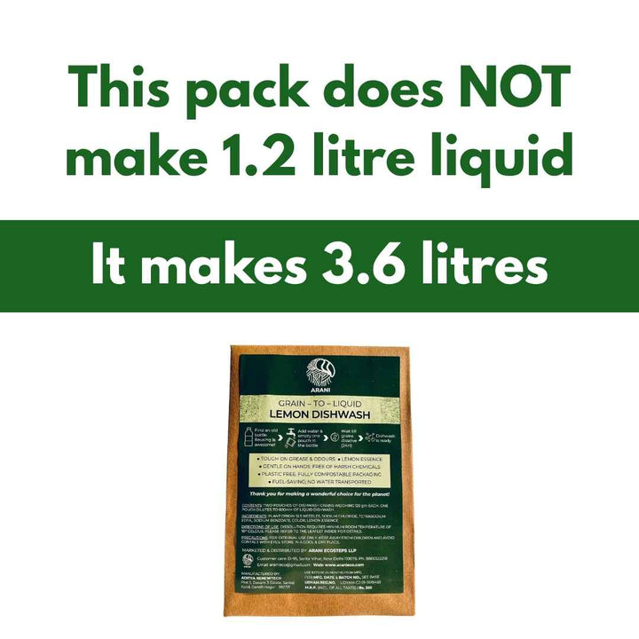 Lemon Dishwash (Grain-to-Liquid) 1.2 litre