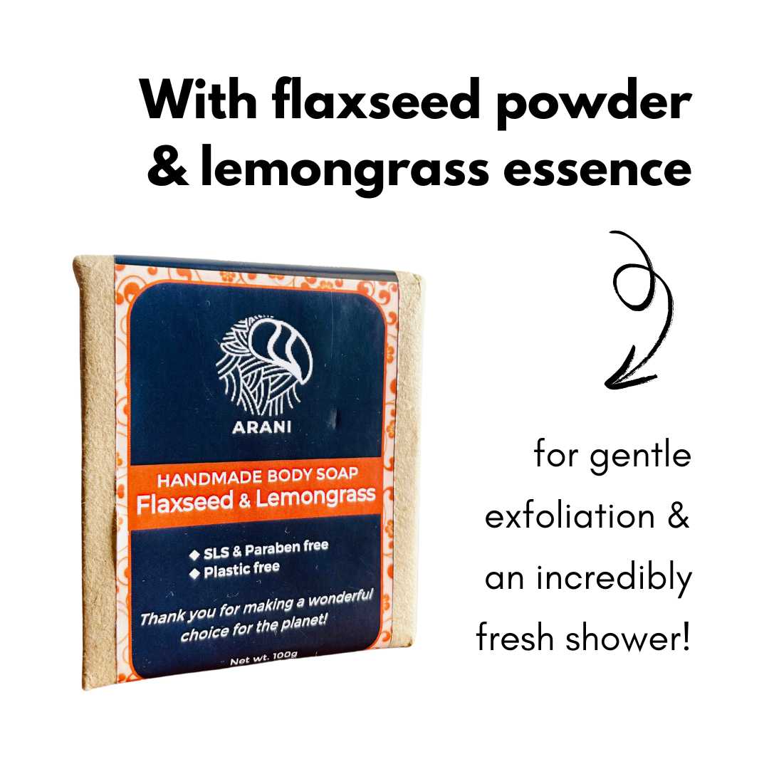 Flaxseed & Lemongrass Bathing Bar 100g